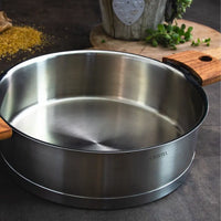 Cristel - 4.5 QT Stainless Steel Saute Pan with Lid - S26QLKSA