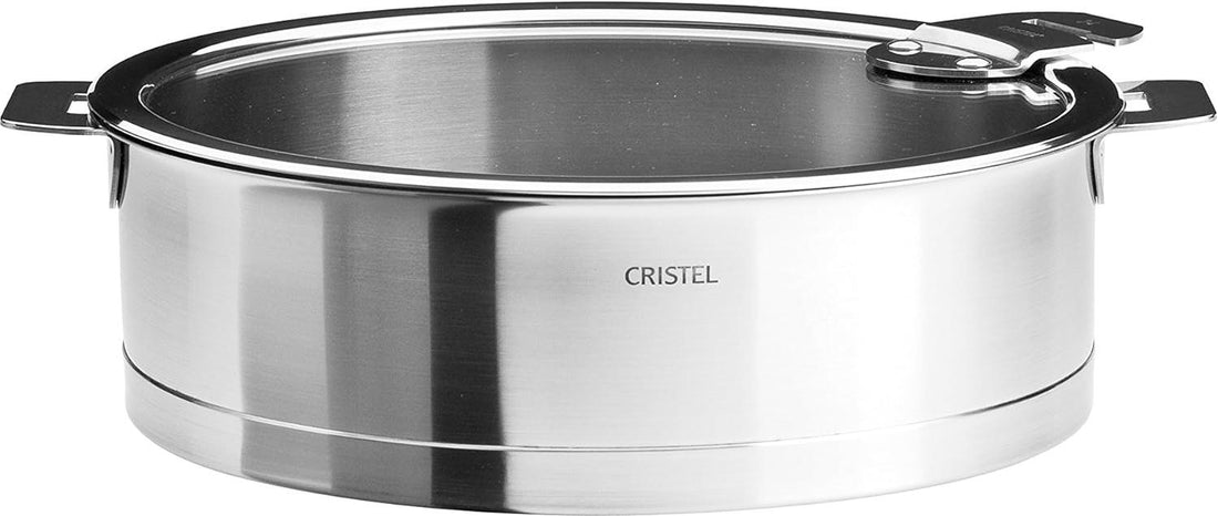Cristel - 4.5 QT Stainless Steel Saute Pan with Lid - S26QLKSA