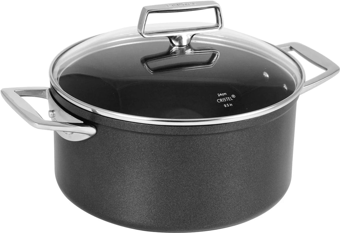 Cristel - 5 QT Stewpan with Lid Castel'Pro Ultralu - F24CPFAEKV - DISCONTINUED