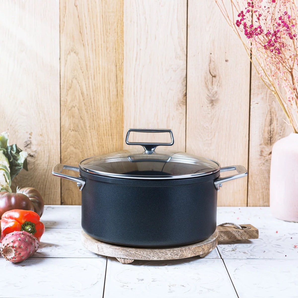 Cristel - 5 QT Stewpan with Lid Castel'Pro Ultralu - F24CPFAEKV - DISCONTINUED