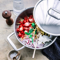 Cristel - 5.5 QT 5-Ply Stainless Steel Stewpan Castel'Pro Ultraply Collection - F28CPFN