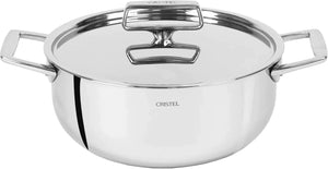 Cristel - 5.5 QT 5-Ply Stainless Steel Stewpan Castel'Pro Ultraply Collection - F28CPFN