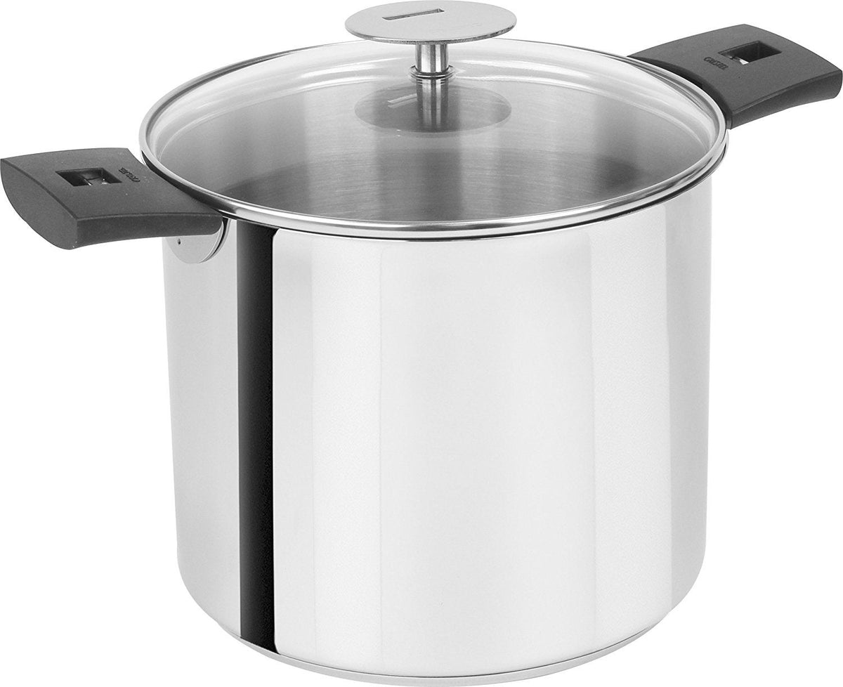 Cristel - 5.5 QT Casteline Stockpot with Domed Glass Lid - M20QKP - DISCONTINUED