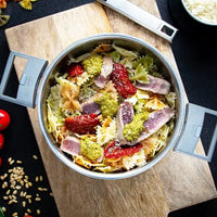 Cristel - 7 QT Stainless Steel Stewpan with Glass Lid - F26QLKSA