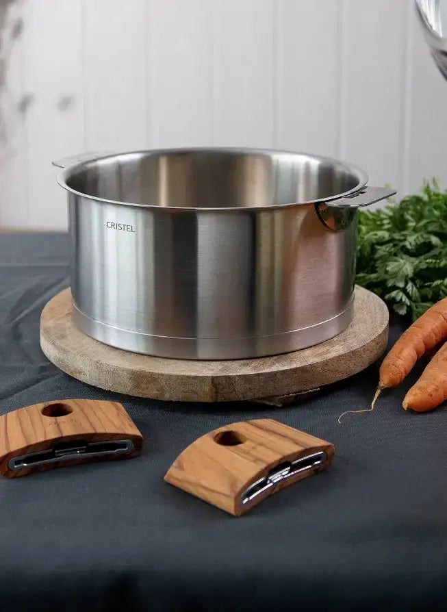 Cristel - 7 QT Stainless Steel Stewpan with Glass Lid - F26QLKSA