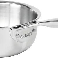 Cristel - 6 QT 5-Ply Stainless Steel Saucepan Castel'Pro Ultraply Collection - C28CPFN