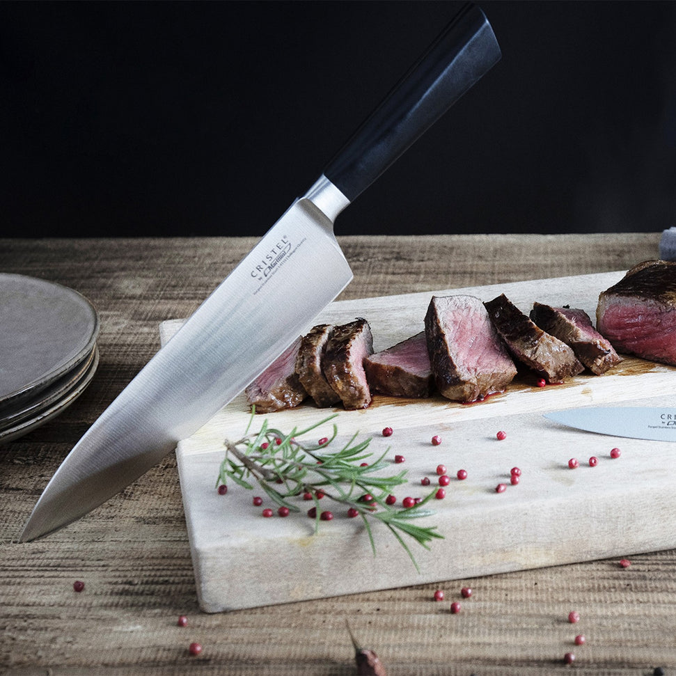 Cristel - 8.2" Black Stainless Steel Chef's Knife - MACCGM