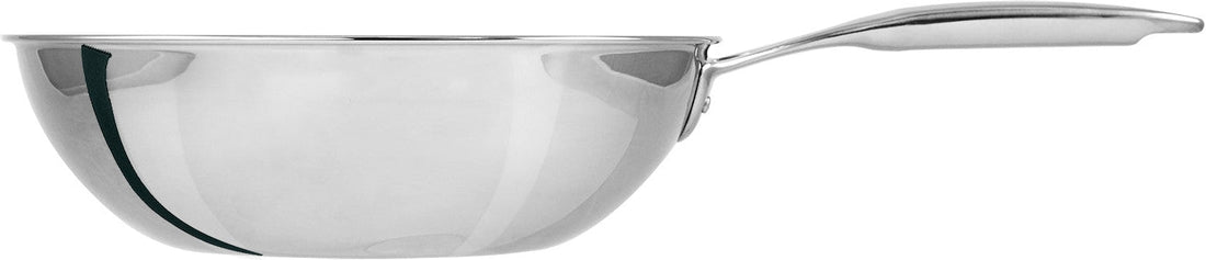 Cristel - 6.3 QT Castel Pro Fix Handle Wok - WOK32CPFSK
