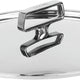 Cristel - 6.5'' Stainless Steel Lid Castel'Pro Ultraply Collection - K16CPFN