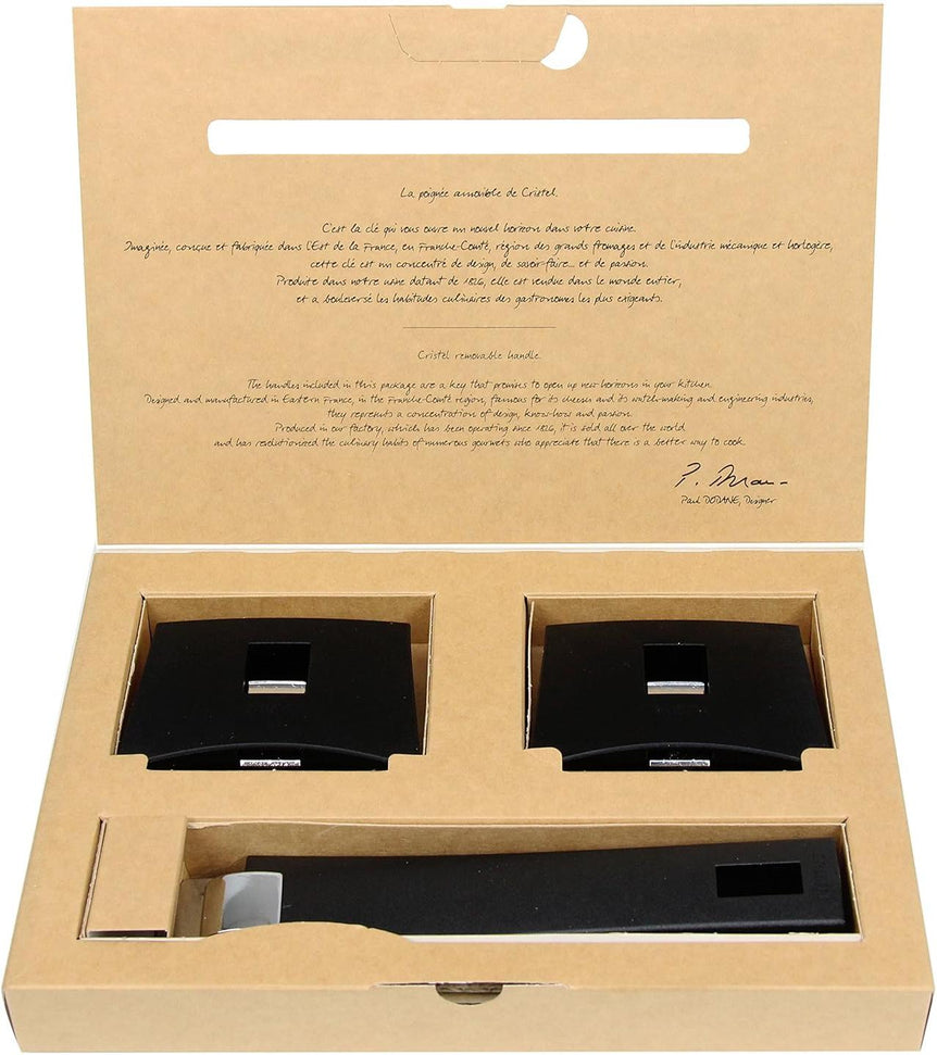 Cristel - 6.7" Black Mutine Plman Side Handle - SPPLMAN