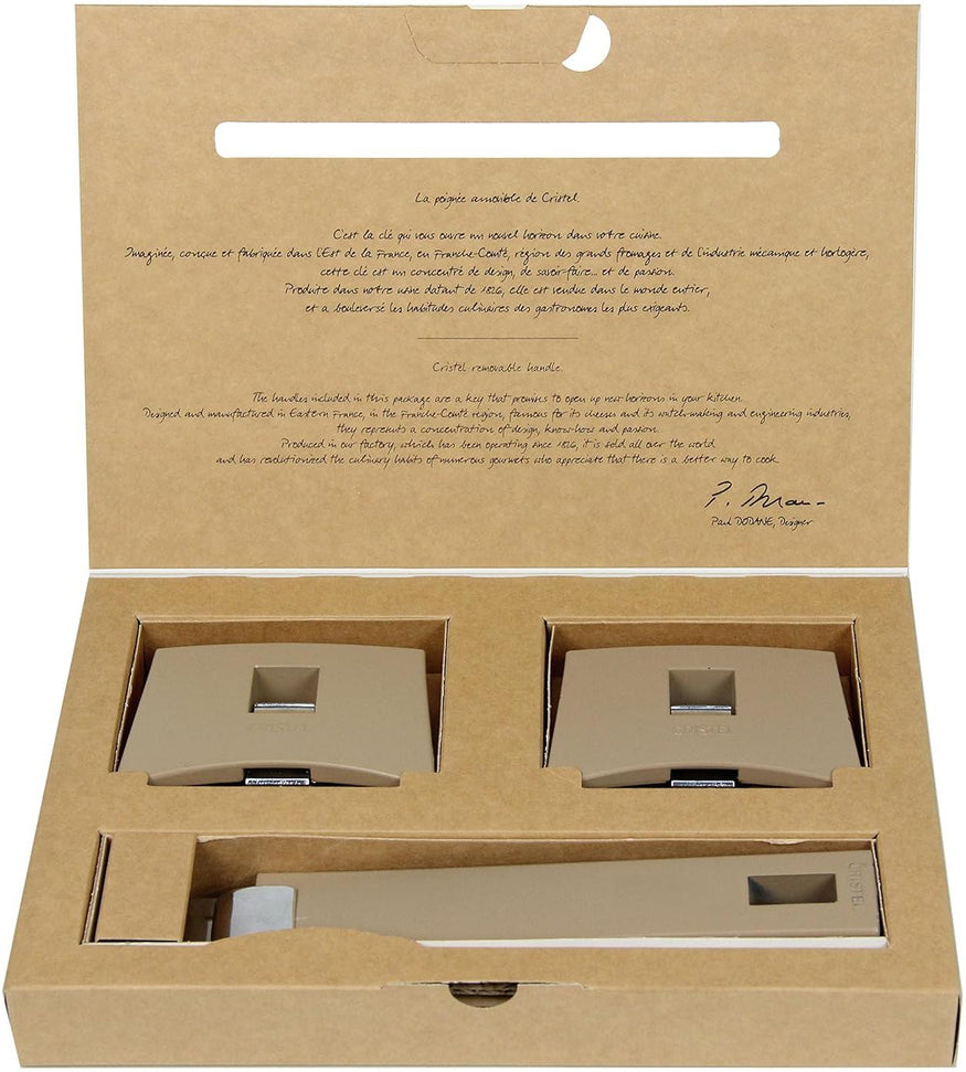 Cristel - 6.7" Taupe Mutine Plman Side Handle - SPPLMAT