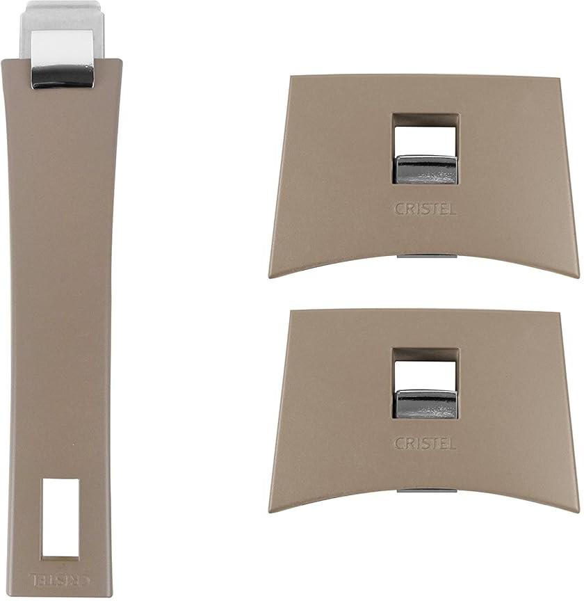 Cristel - 6.7" Taupe Mutine Plman Side Handle - SPPLMAT