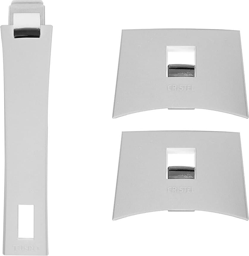 Cristel - 6.7" White Mutine Plman Side Handle - SPPLMAW