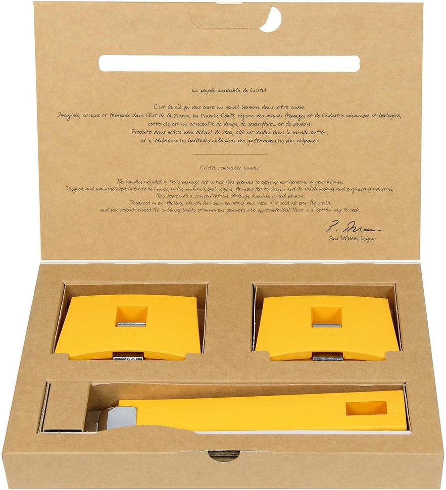 Cristel - 6.7" Yellow Mutine Plman Side Handle - SPPLMAJ