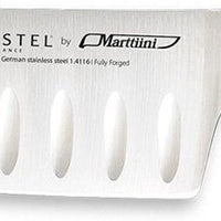 Cristel - 7" Black Stainless Steel Santoku Knife - MACS