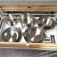 Cristel - 7-Piece Set Stainless Steel Cookware Set with Removable Handles - STQL7KSAS