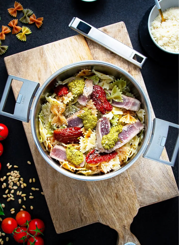 Cristel - 7-Piece Set Stainless Steel Cookware Set with Removable Handles - STQL7KSAS