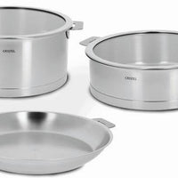 Cristel - 7-Piece Set Stainless Steel Cookware Set with Removable Handles - STQL7KSAS