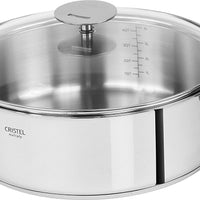 Cristel - 7 QT Casteline Saute Pan with Domed Glass Lid - S30QMPKP - DISCONTINUED