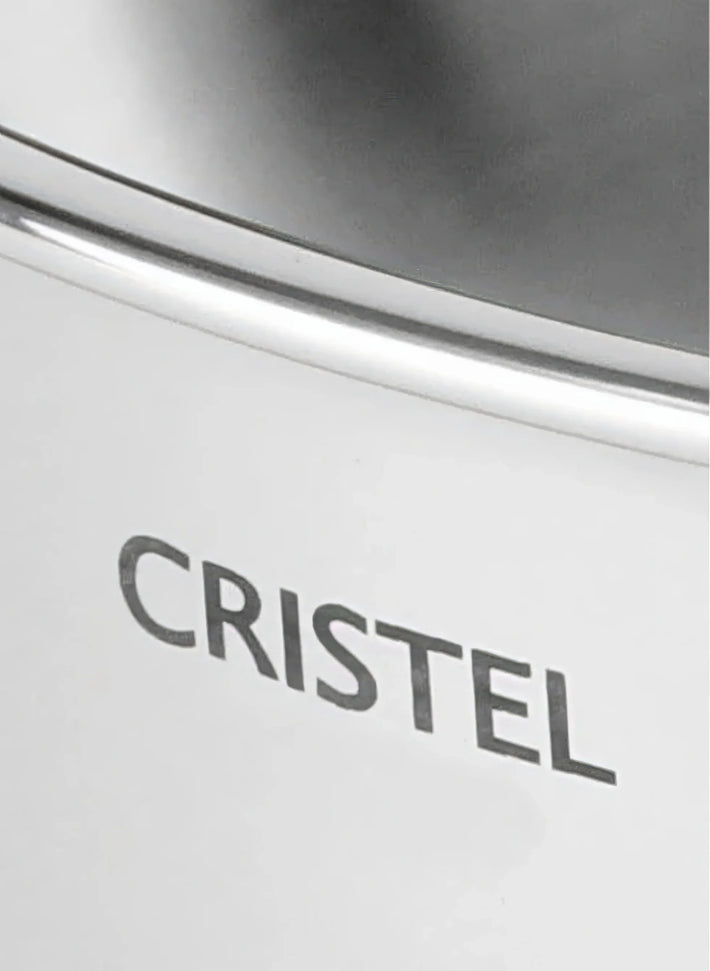 Cristel - 7 QT Stainless Steel Stewpan with Glass Lid - F26QLKSA