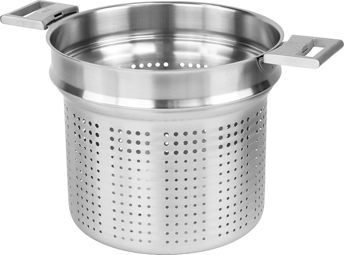 Cristel - 7 QT Stainless Steel Silver Pasta Basket - ECP22QL