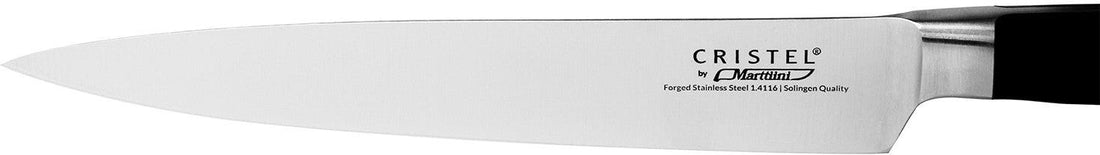Cristel - 7" Black Stainless Steel Carving Knife - MACU