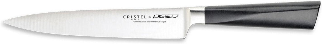 Cristel - 7" Black Stainless Steel Carving Knife - MACU