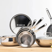 Cristel - 7'' Stainless Steel Lid Castel'Pro Ultraply Collection - K18CPFN - DISCONTINUED