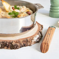 Cristel - 7.5" Beech Wood Long Handle - PCXBH