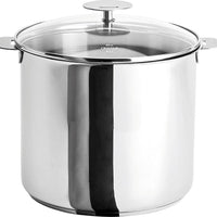 Cristel - 7.5 QT Casteline Stockpot with Domed Glass Lid - M22QKP