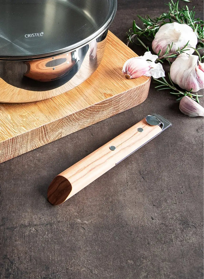 Cristel - 7.5" Walnut Wood Long Handle - PCXBN