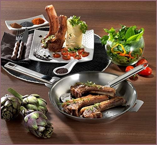 Cristel - 8" Silver Stainless Steel Frying Pan - P20QL