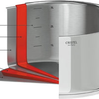 Cristel - 9 L Stainless Steel Large-Capacity Pot - BC34MPB - DISCONTINUED