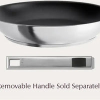 Cristel - 11" Stainless Steel Non-Stick Deep Frying Pan with Detachable Handle - PH28QLE