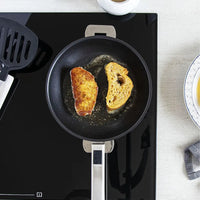 Cristel - 11" Stainless Steel Non-Stick Deep Frying Pan with Detachable Handle - PH28QLE