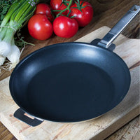 Cristel - 11" Stainless Steel Non-Stick Deep Frying Pan with Detachable Handle - PH28QLE