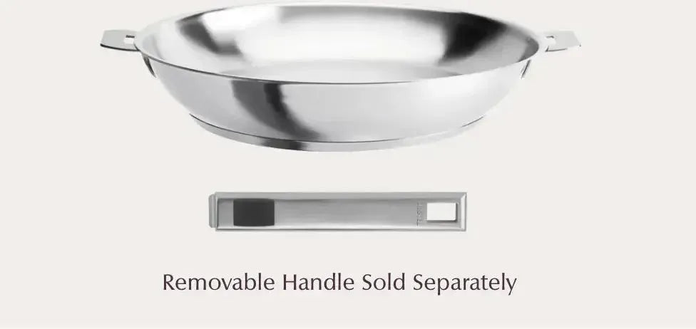 Cristel - 9.5" Stainless Steel Silver Deep Frying Pan - PH24QL