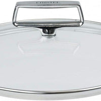 Cristel - Castel'Pro 12" Domed Glass Lids With Fixed Stainless Handle - K30VCPF