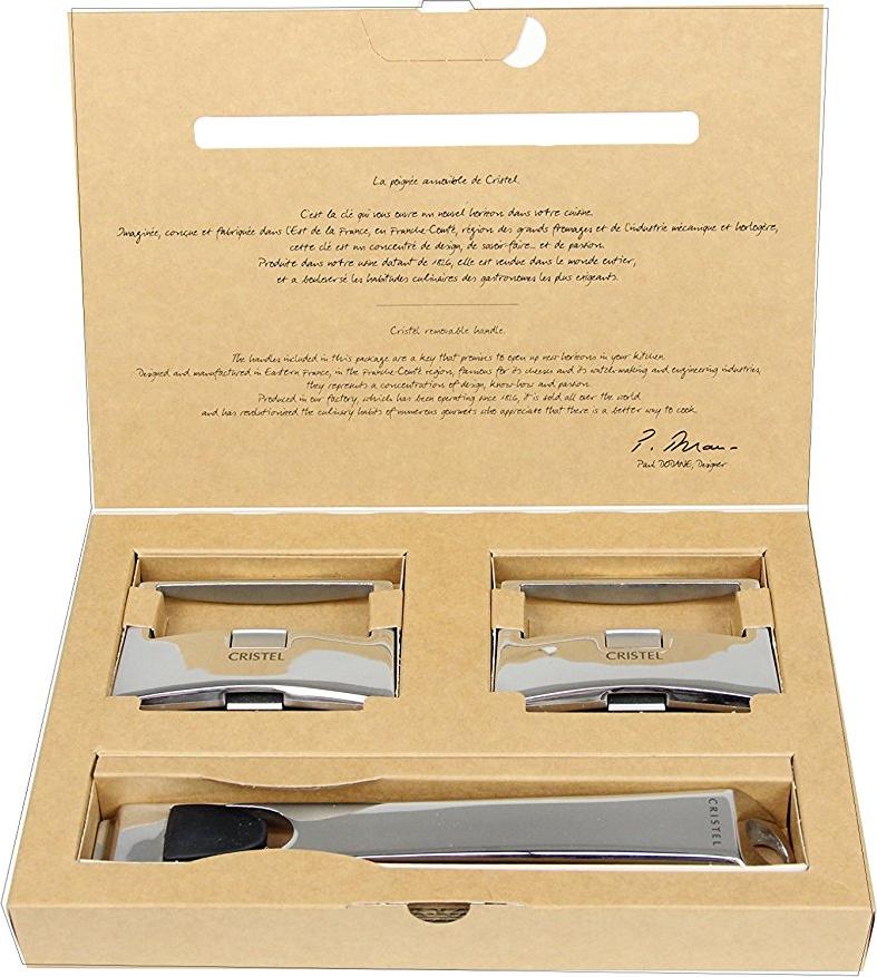 Cristel - Casteline Casteline, Pack of 1 Long Handle + 2 Side Handles - SPPLCX - DISCONTINUED