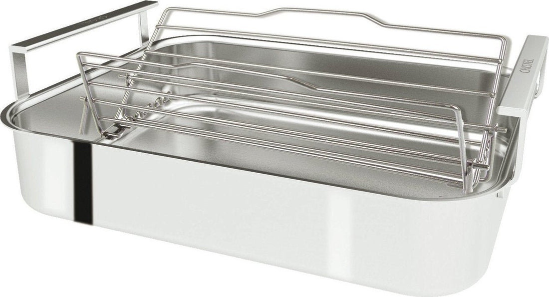 Cristel - Compléments 3-Ply Roaster 2 Large Handles +SS Grid+Thermometer - PFR40