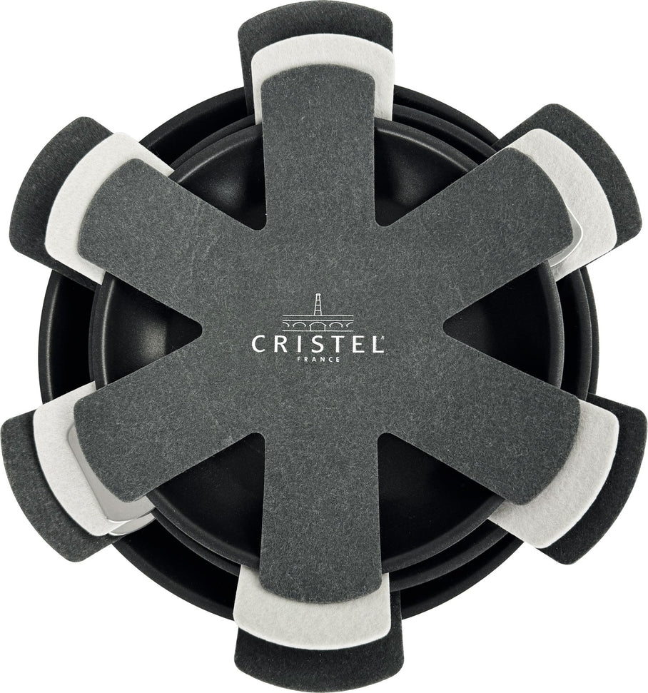 Cristel - Pack of 3 Black Non-Slip Protective Inserts - E3PP