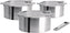 Cristel - Pack of 3 Stainless Steel Saucepans with Lids - S3CQLKSA
