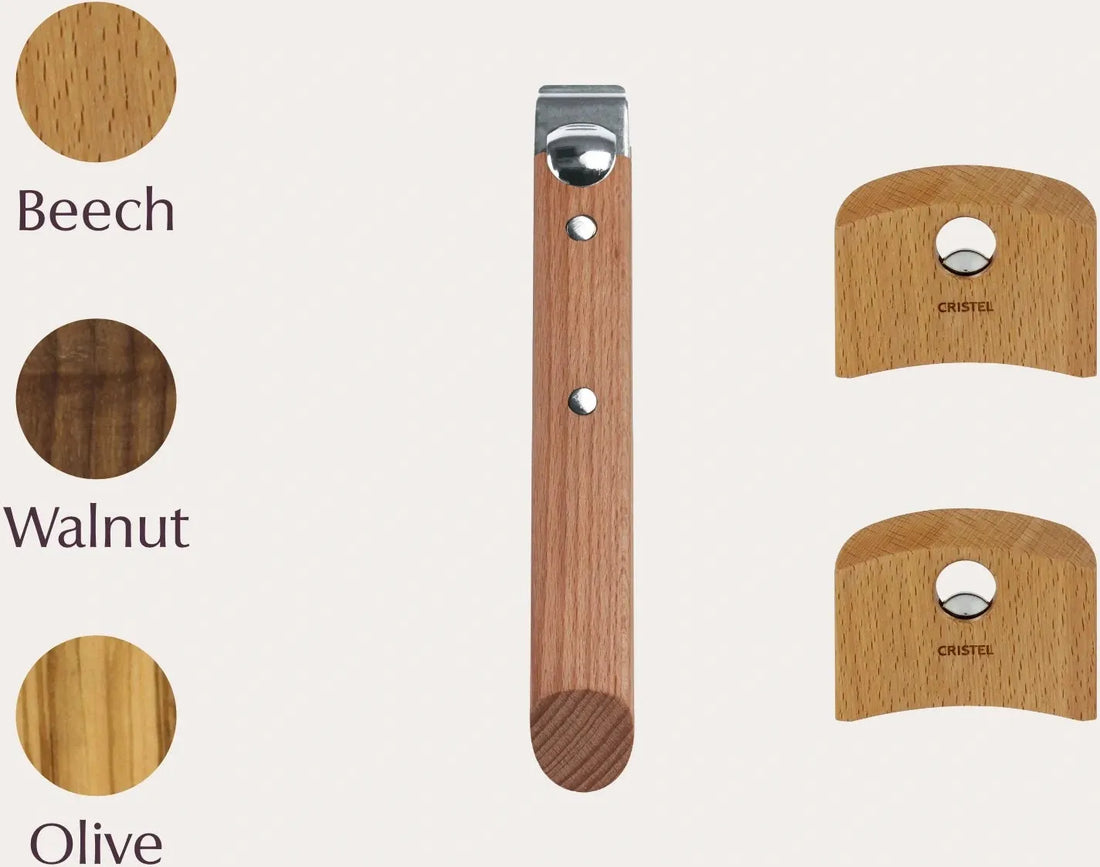 Cristel - Pack of Walnut Wood Handles - SPPLCXBN