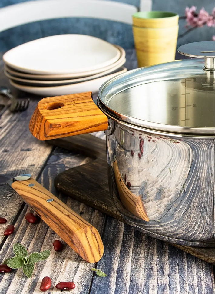 Cristel - Pack of Walnut Wood Handles - SPPLCXBN