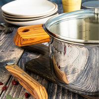 Cristel - Pack of Walnut Wood Handles - SPPLCXBN