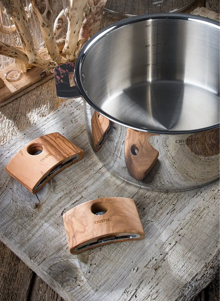 Cristel - Pack of Walnut Wood Handles - SPPLCXBN