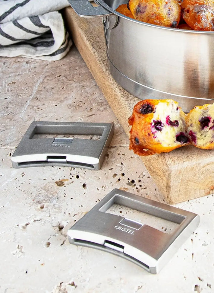 Cristel - Strate Silver Stainless Steel, Pack of Handles - SPPLSX