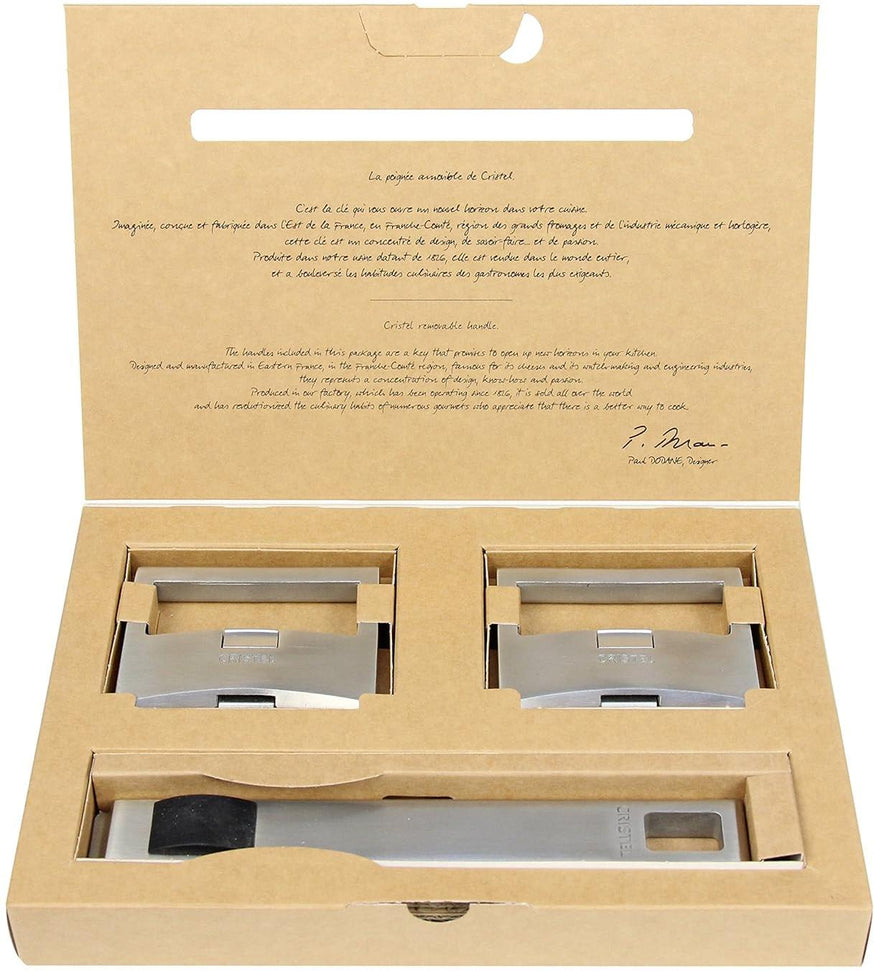 Cristel - Strate Silver Stainless Steel, Pack of Handles - SPPLSX