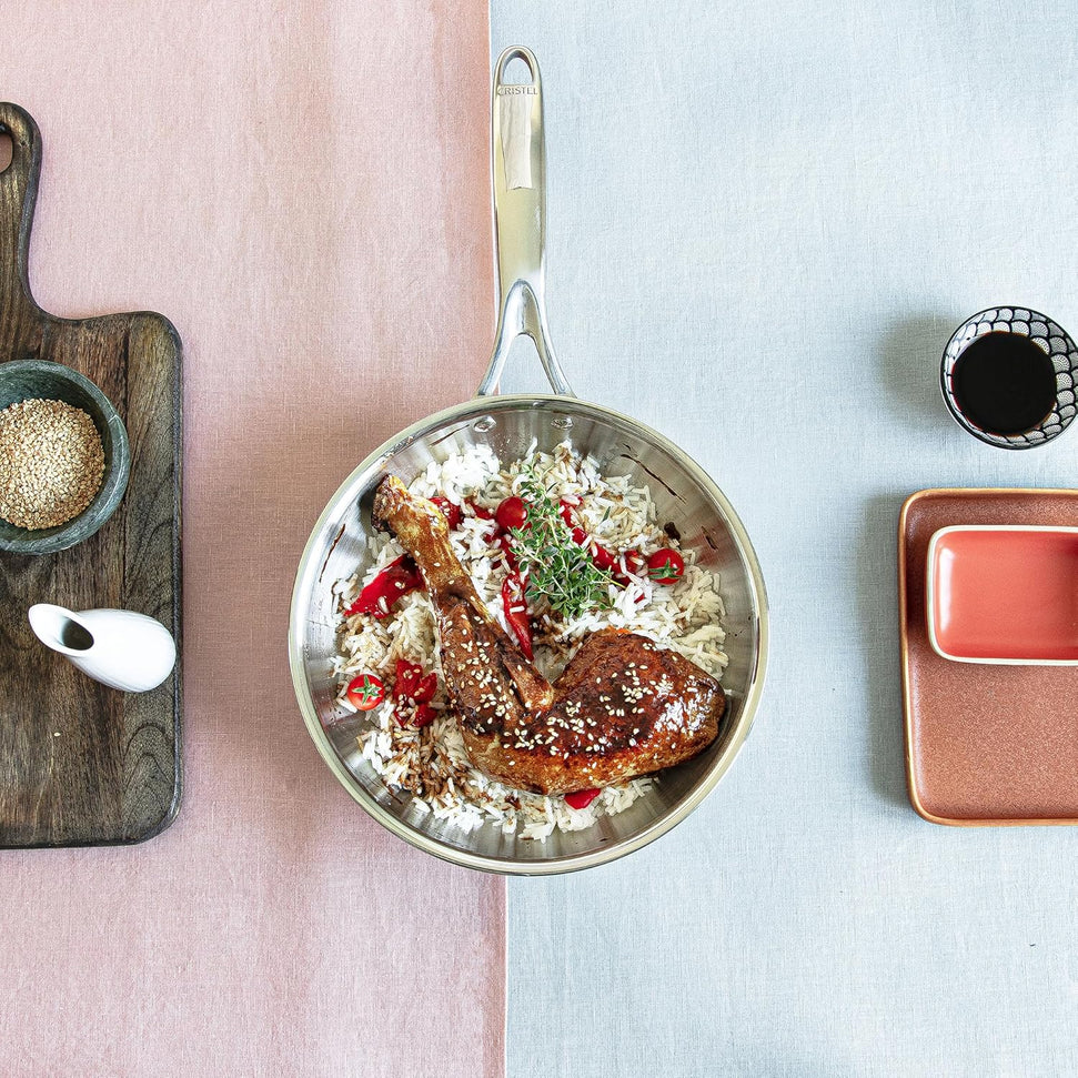 Cristel - Ultraply® Collection 7" Stainless Steel Frying Pan - PS18CPFN