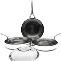 Crowd Cookware - 11" The Tricorne Stainless Steel Lid - Suitable for Blackbeard, Buccaneer and Naked Pan (28 cm) - 77700 - DISCONTINUED